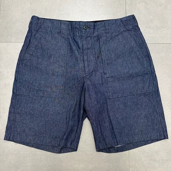 [BUNJANG] Engineered Garments Indigo Denim Fatigue Shorts XL / 엔지니어드가먼츠 인디고 데님 퍼티그 쇼츠 반바지 XL