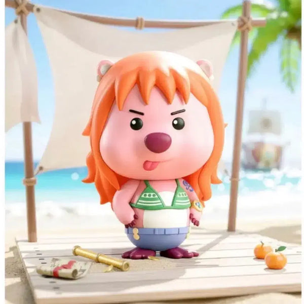 [BUNJANG] One Piece x Janmang Luffy Collaboration Nami Figure / 원피스 잔망루피 콜라보 나미 피규어
