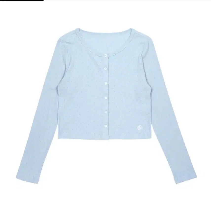 [BUNJANG] Coralique Relax Pointelle Cardigan Light Blue / (정가 5.8만원) 코랄리크 릴렉스 포인텔 가디건 라이트블루
