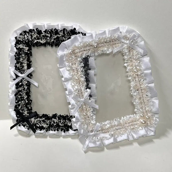 [BUNJANG] Set of 2 Lace Top Loader Photocard Holders / [2개 일괄] 레이스 탑로더 포카홀더 탑꾸 포토카드 바인더