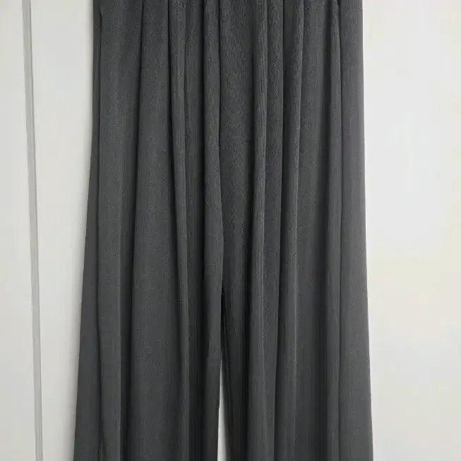 [BUNJANG] Gray Wide Banding Pants / 그레이 와이드 밴딩 팬츠
