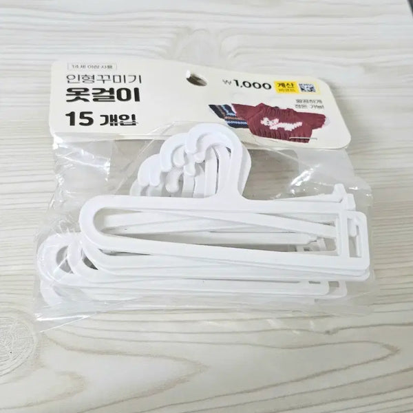 [BUNJANG] Daiso Doll Clothes Hanger Set New / 다이소 인형옷 옷걸이 세트 새상품