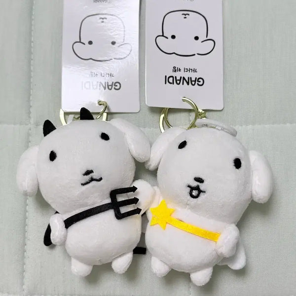 [BUNJANG] Ganadi Angel and Devil Doll Keychain Set / 가나디 천사와 악마 인형키링 세트 판매
