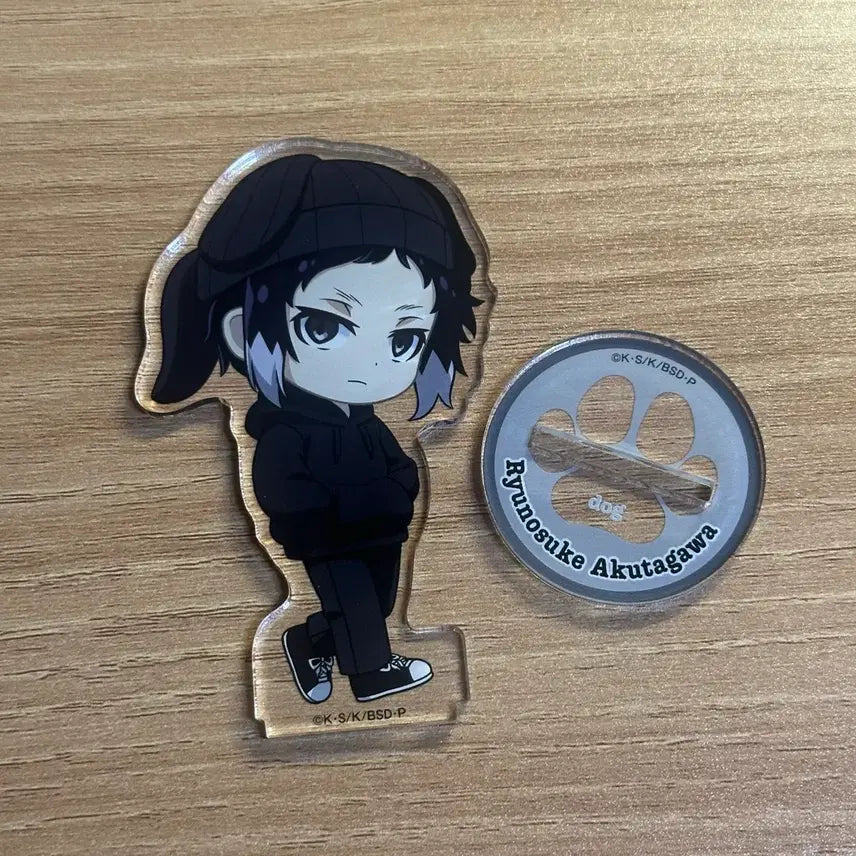 [BUNJANG] Bungo Stray Dogs Ryunosuke Akutagawa Acrylic Stand / 문스독 강아지 귀 니트 아쿠타가와 아크릴