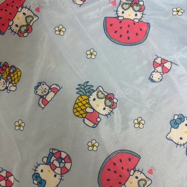 [BUNJANG] Hello Kitty Cooling Knee Blanket, Keychain, Sticker Bundle Set / 키티 냉감 무릎 담요 키링 새상품 일괄