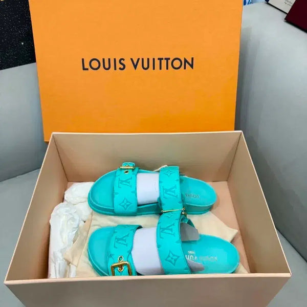 [BUNJANG] Louis Vuitton Dia Flat Mule Sandals Size 37 / 루이비통 봄 디아 플랫 뮬 샌들 37사이즈