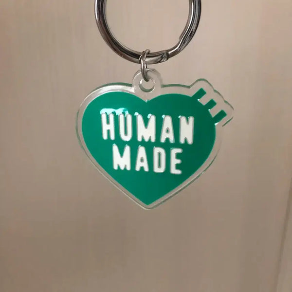[BUNJANG] Human Made Heart Keyring Green / 휴먼메이드 하트 키링 그린