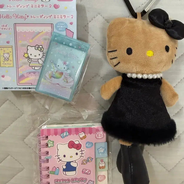 [BUNJANG] Sanrio Hello Kitty Mermaid Kitty Keychain, Mirror, and Notebook Bundle Set (New) / 키티 키링 인어키티 거울 수첩 새상품 일괄