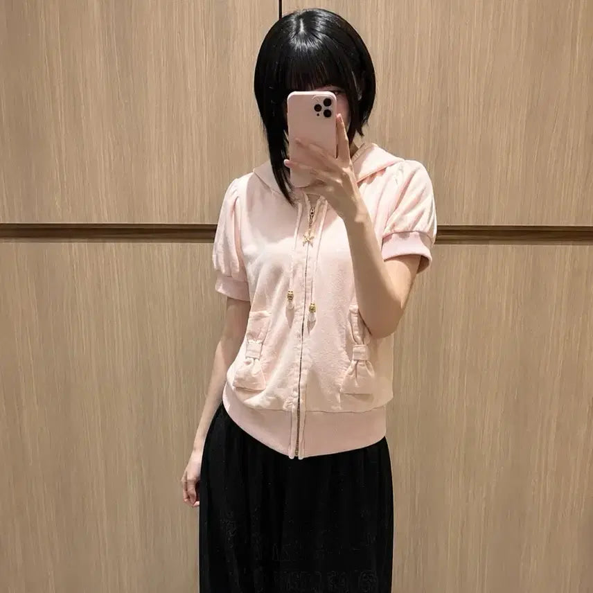 [BUNJANG] Vintage Short-Sleeve Zip-Up / 빈티지 반팔집업