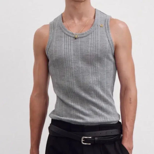 [BUNJANG] Recto Sleeveless Top Grey S / 렉토 슬리브리스 그레이 s