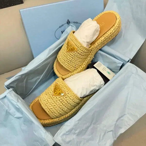 [BUNJANG] Prada Croce Mule Sandals Slippers Size 37 / 프라다 크로세 뮬 샌들 슬리퍼 37사이즈