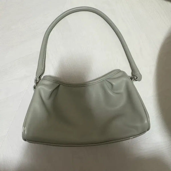 [BUNJANG] Mint Green Matte Shoulder Bag / 민트 그린 무광 숄더백 가방
