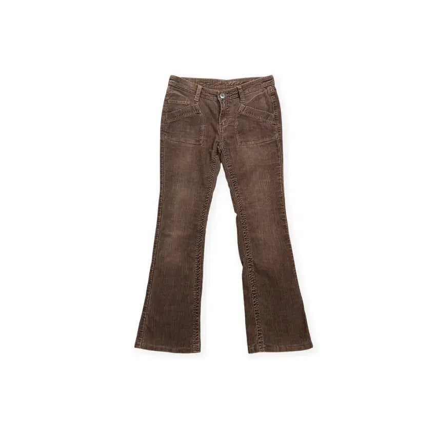 [BUNJANG] BACK NUMBER Corduroy Bootcut Pants Brown / 백넘버 코듀로이 부츠컷 팬츠