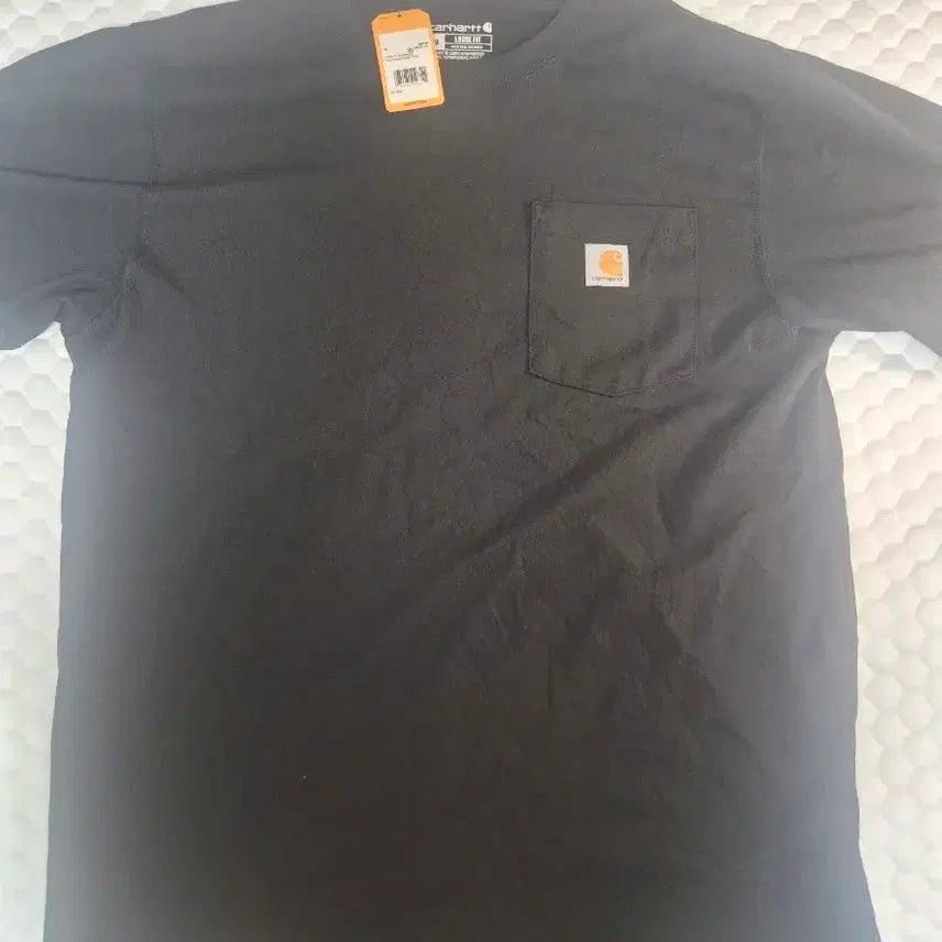 [BUNJANG] Carhartt Loose Fit Heavyweight Regular Short Sleeve Pocket T-Shirt Black / 칼하트 루즈 핏 헤비웨이트 레귤러 숏슬리브 포켓 티셔츠 블랙