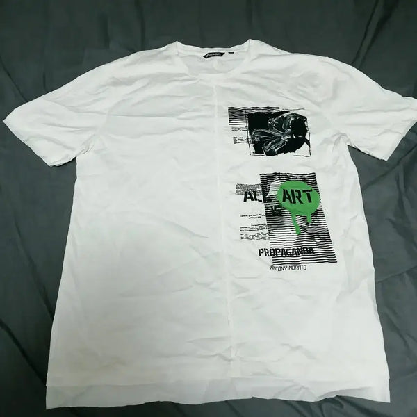 [BUNJANG] Antony Morato Graphic T-Shirt Mint Condition / 예술성이 있는 안토니 모라토 그래픽 반팔 티셔츠 (민트급)