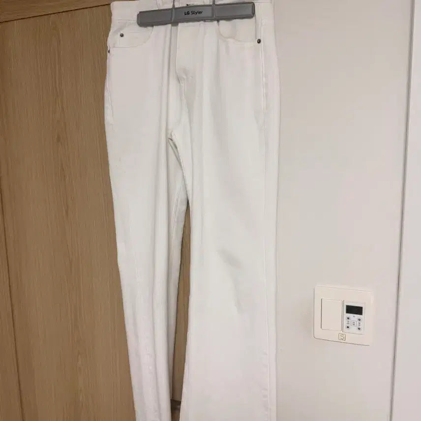 [BUNJANG] NOICE White Flare Pants / NOICE 화이트 플레어팬츠