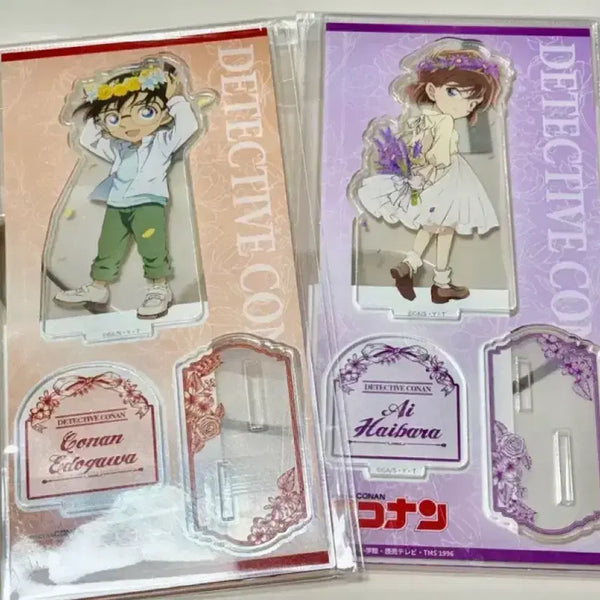 [BUNJANG] Detective Conan Haibara Ai Flower Crown Acrylic Stand Set (Sealed Bundle) / 명탐정 코난 코난 하이바라 화관 아크릴 스탠드 미개봉 일괄
