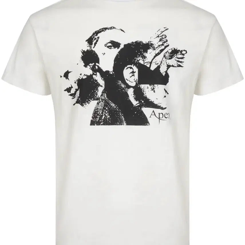 [BUNJANG] Resell Service Graphic T-Shirt White Size 1 / 리셀 서비스 그래픽 반팔 티셔츠 화이트 1사이즈