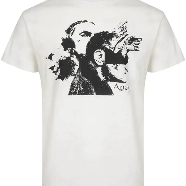 [BUNJANG] Resell Service Graphic T-Shirt White Size 1 / 리셀 서비스 그래픽 반팔 티셔츠 화이트 1사이즈