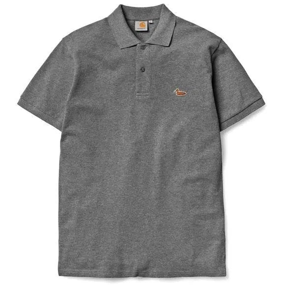 [BUNJANG] Carhartt WIP Duck Pocket Polo T-Shirt Grey S / 칼하트WIP 덕 폴로 카라티 S