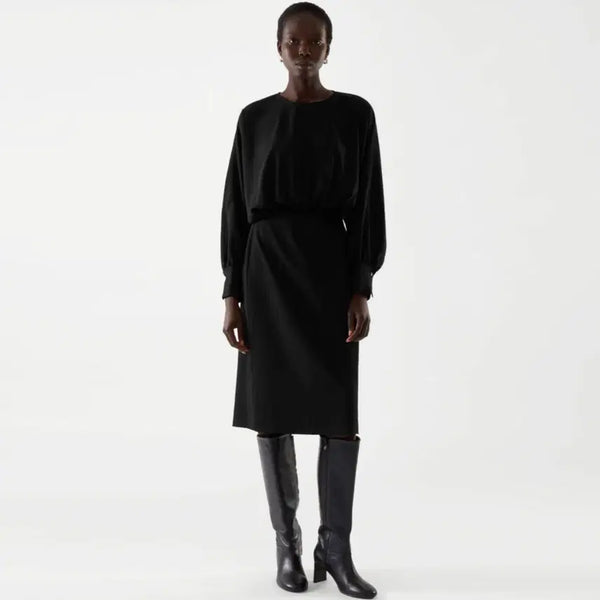 [BUNJANG] COS Gathered Dress Black / COS 개더드 원피스 44