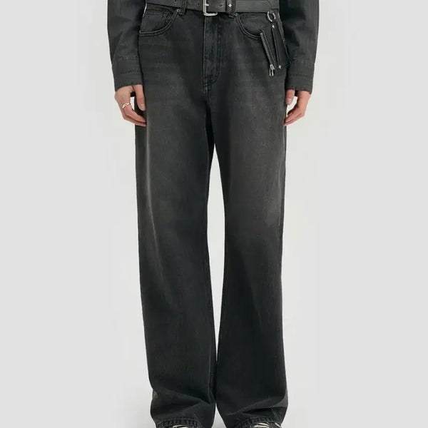 [BUNJANG] Bellier True Wide Denim Pants Rail Black / [30/32] 벨리에 트루 와이드 데님 팬츠 레일 블랙