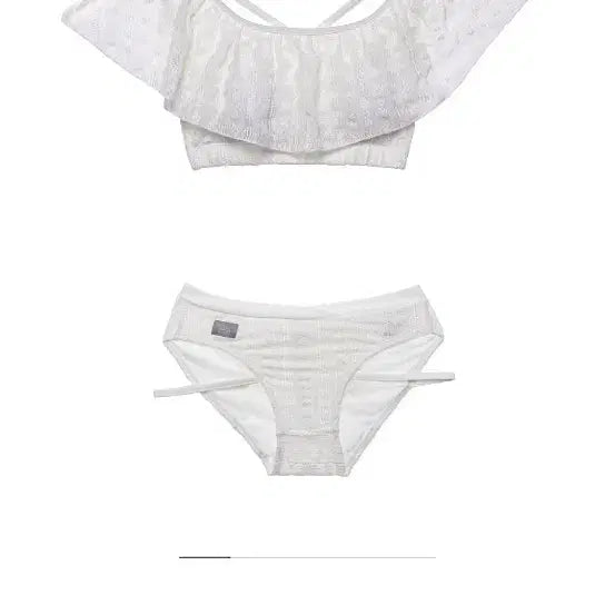 [BUNJANG] Solblanc Aloha Ghost Ivory Lace Detail Pole Dance Set / 솔블랑 폴웨어 팝니다