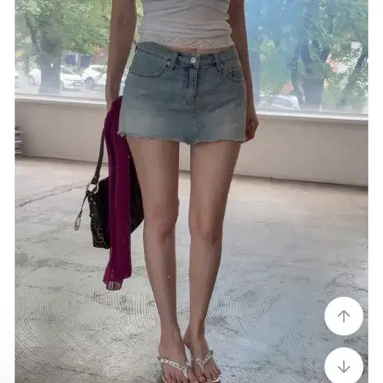 [BUNJANG] Hipnatic OOT Denim Mini Skirt Pants L Size / 택O 새 상품 히프나틱 oot 데님 미니스커트 치마바지 L사이즈