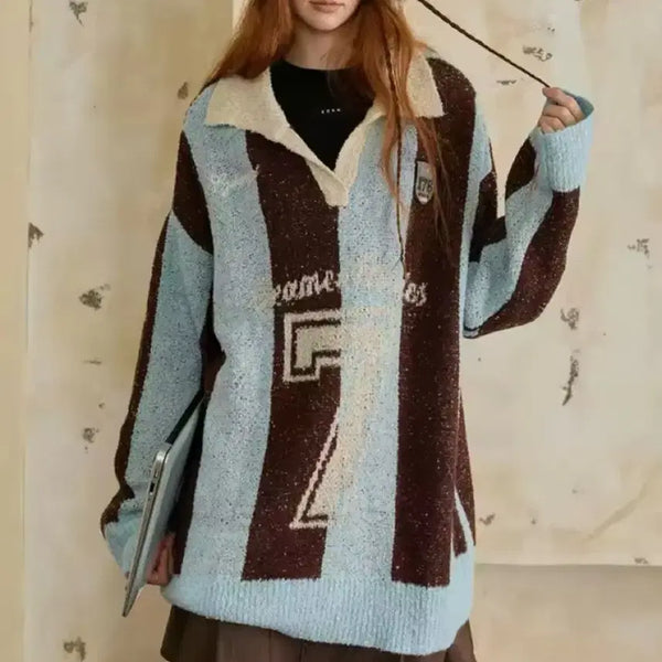 [BUNJANG] Stripe Rugby Knit / 스트라이프 럭비 니트