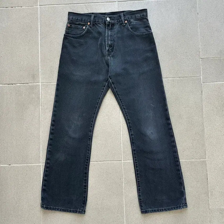 [BUNJANG] Vintage Levi's 517 Black Bootcut Flare Jeans (32-30) / 빈티지 리바이스 517 블랙 32-30 부츠컷 플레어진