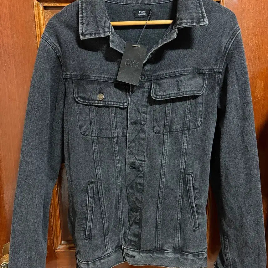 [BUNJANG] Fil E.Nough Black Denim Jacket / 필이너프 흑청자켓