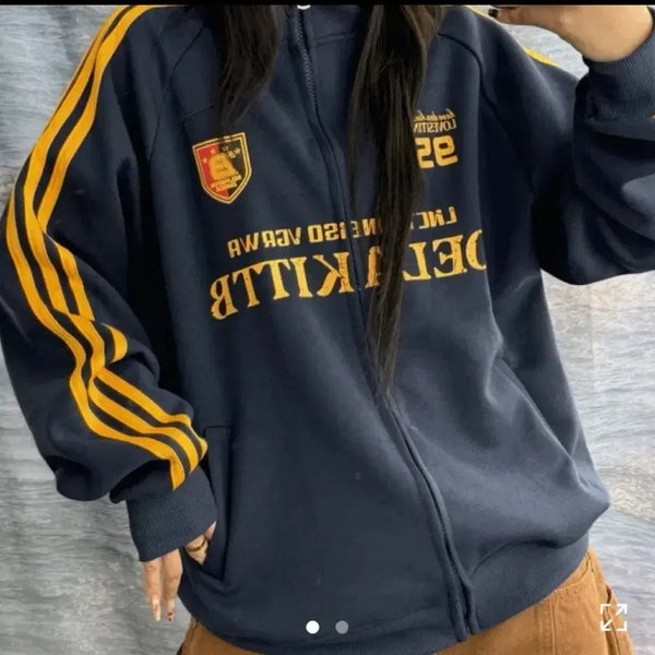 [BUNJANG] Navy Track Top Jumper / 트랙탑 네이비 점퍼