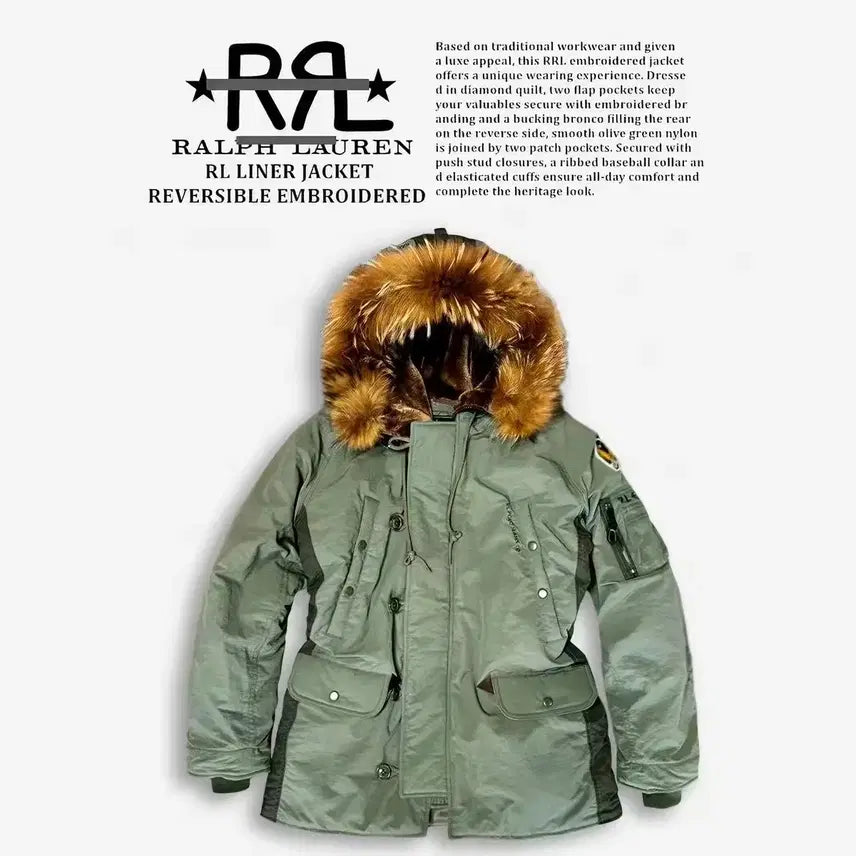 [BUNJANG] Polo Ralph Lauren RRL Reversible Edition Jacket / 폴로 랄프로렌 RRL 리버서블 에디션 자켓 카키/그레이 택1