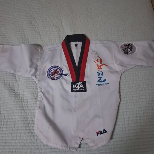 [BUNJANG] Fila Bireong Taekwondo Uniform Top - White / 휠라 비룡태권도 도복 상의 1벌 하얀색