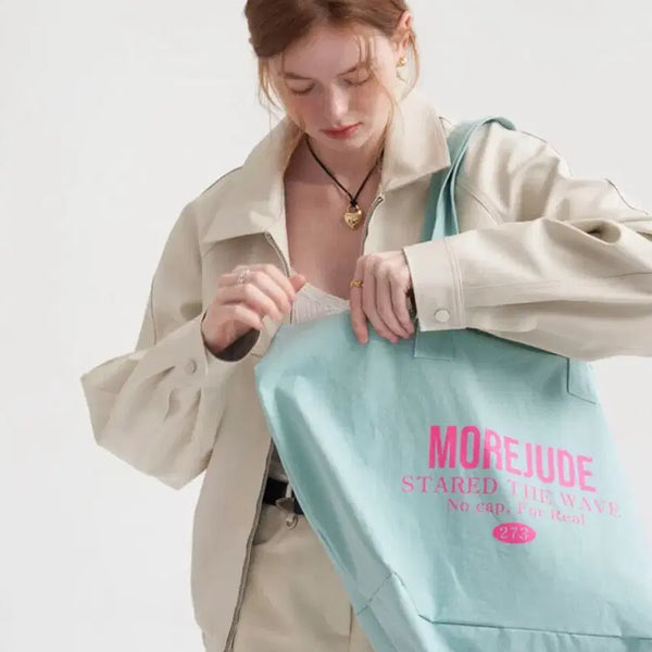 [BUNJANG] More Jude Juju Eco Bag Mint / 모어쥬드 쥬쥬 에코백 민트