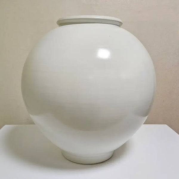 [BUNJANG] Large Matte Moon Jar (Height 53cm) / 무광 대형 달항아리 7번  (높이 53cm)