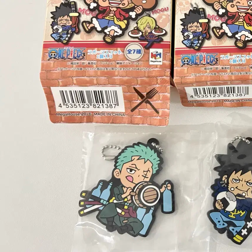 [BUNJANG] One Piece Rubber Mascot Keyring Roronoa Zoro / 원피스 러버 마스코트 키링 우물우물 맛있는건 맛있어 롤로노아 조로
