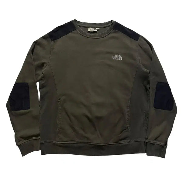 [BUNJANG] The North Face White Label Corduroy Elbow Patch Sweatshirt Size 100 / [100] 노스페이스 화이트라벨 코듀로이 엘보패치 맨투맨