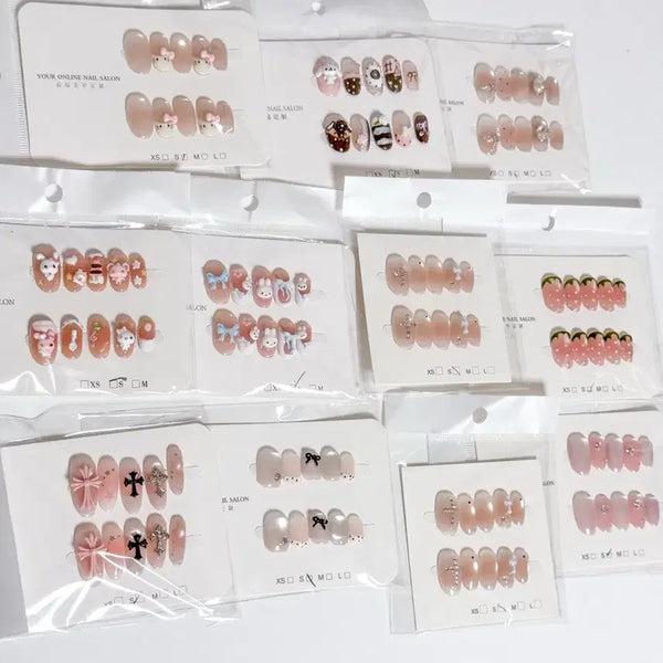 [BUNJANG] Handmade Nail Tips (Size S) / 수제 네일팁 S사이즈 개당1500원