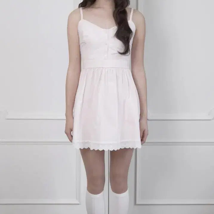 [BUNJANG] Sugar Bliss Sleeveless Dress Pink / 슈가블리스 나시원피스 핑크