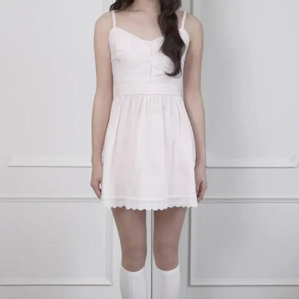 [BUNJANG] Sugar Bliss Sleeveless Dress Pink / 슈가블리스 나시원피스 핑크