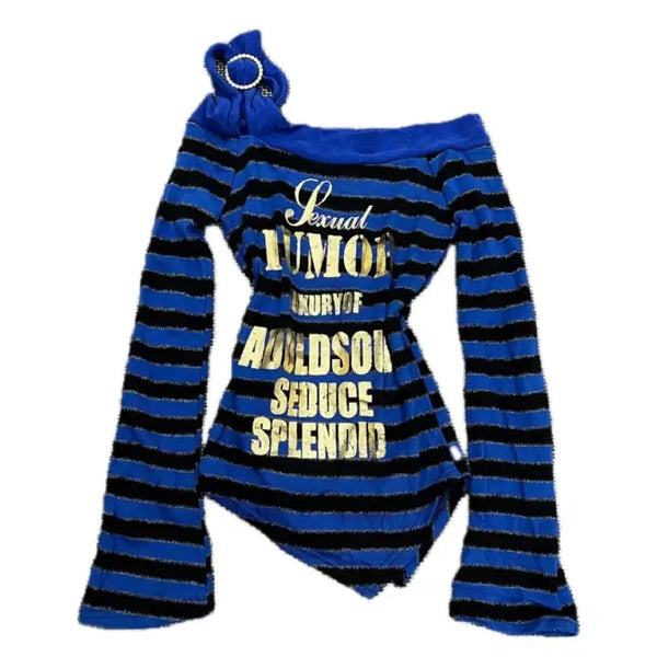 [BUNJANG] Stripe Punk Gothic Lolita Oriental Grunge Fairy Y2K Style Top / 스트라이프(펑크갸루고딕락시크고스로리오리엔탈피조물그런지페어리y2k