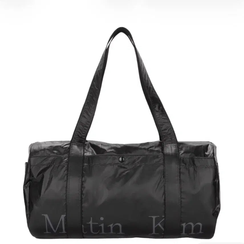 [BUNJANG] Matinkim Glossy Logo Sporty Duffle Bag Black / 마뗑킴 더플백