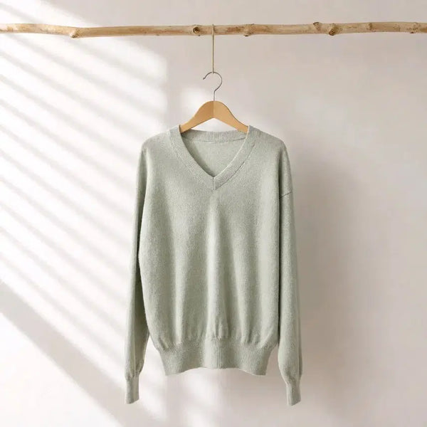 [BUNJANG] ORR Cashmere 100% V-Neck Knit Sweater (Size S) / ORR 오르 캐시미어 100%  V넥 니트 S사이즈