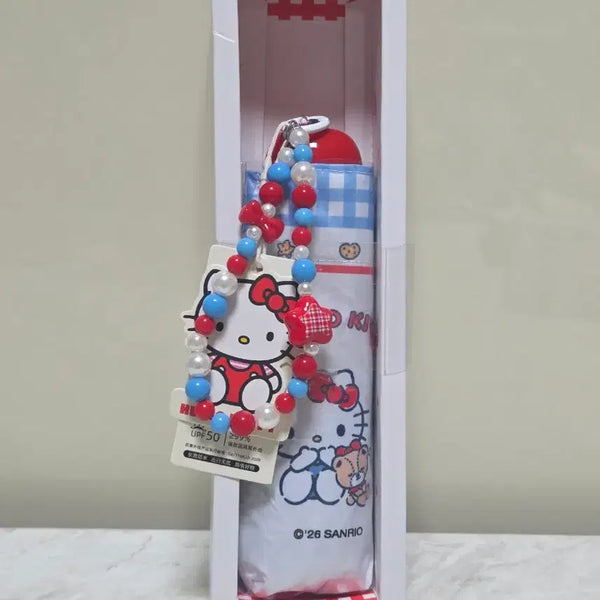 [BUNJANG] Sanrio Hello Kitty Folding Umbrella / 산리오 헬로키티 접이식 양우산 (새제품)