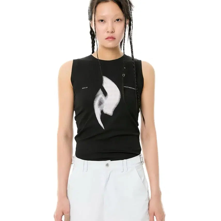 [BUNJANG] Another Youth 002-23 Sleeveless Top Black / 어나더유스 002-23 민소매 나시 슬리브리스 탑 블랙 3