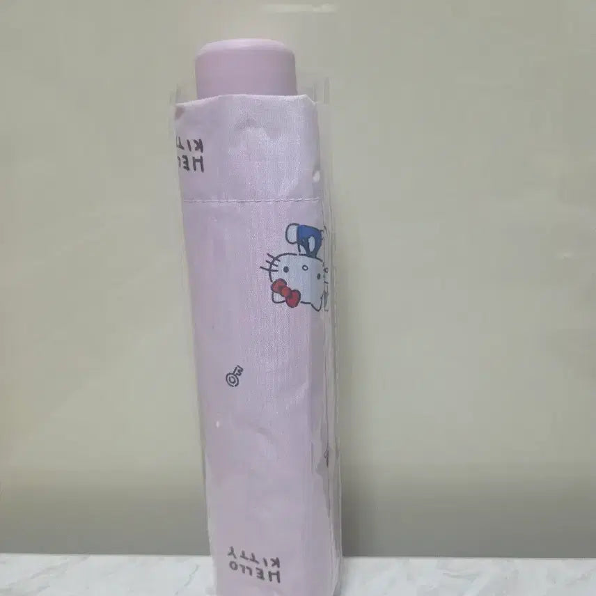 [BUNJANG] Hello Kitty Pink Portable 3-Section Umbrella / 헬로키티 휴대용 3단 우산 핑크
