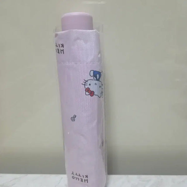[BUNJANG] Hello Kitty Pink Portable 3-Section Umbrella / 헬로키티 휴대용 3단 우산 핑크