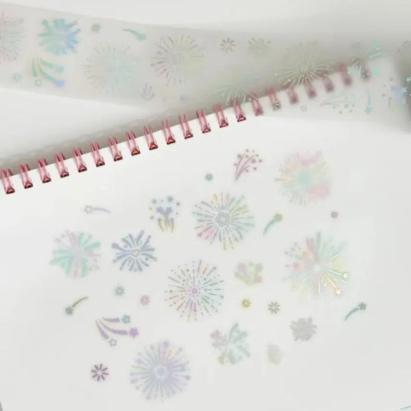 [BUNJANG] Love Crescent Cotton Candy Firework Kiss Cut Sticker (50cm) / 키스컷 띵(1) 러브크레센트 솜사탕 폭죽