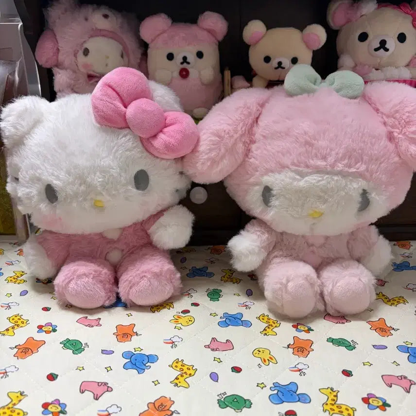 [BUNJANG] Sanrio Healing Series Kitty & My Melody Mascot Dolls / 치유시리즈 키티 마이멜로디 인형 마스코트